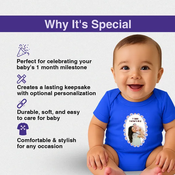 Blue_Personalized_Photo_Print_Cotton_Baby_Bodysuit_For_1_Month_Milestone