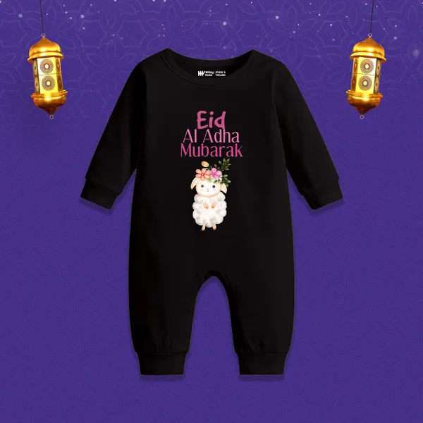 Black_Eid_Al_Adha_Mubarak_Full_Sleeve_Romper_For_Baby