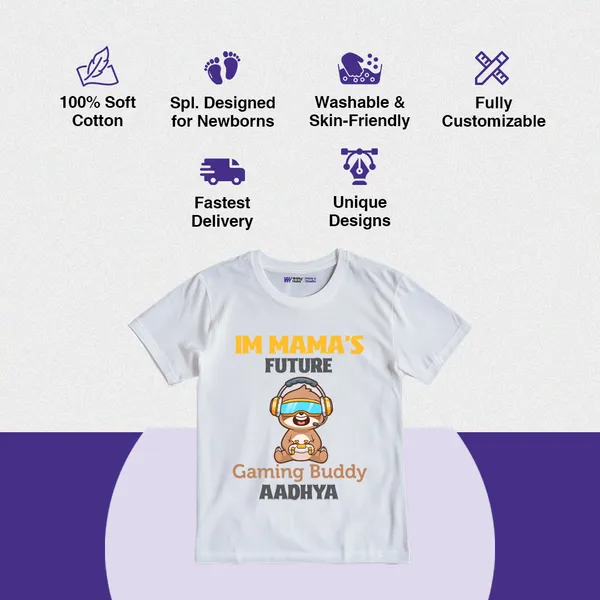 White_Cotton_Gaming_Buddy_Personalized_Printed_T-Shirt_For_Baby