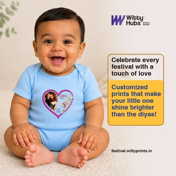 Blue_Heart_Photo_Personalized_Baby_Bodysuit_For_1_Month_Milestone