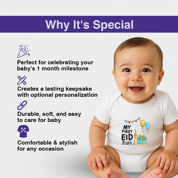 My_First_Eid_Personalized_White_Cotton_Romper_For_Baby