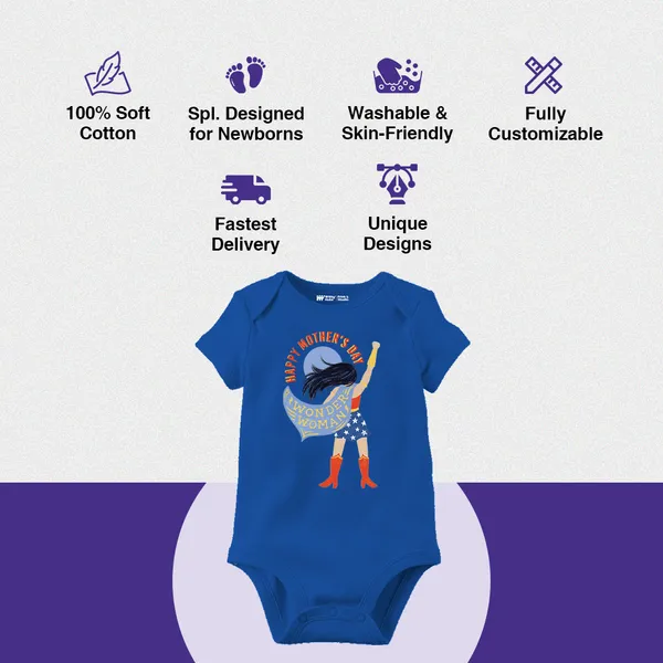 Blue_Cotton_Happy_Mother'S_Day_Dinosaur_Print_Baby_Romper