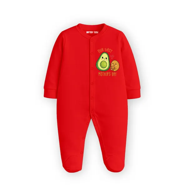 Red_Cotton_Full_Sleeve_Romper_For_Newborn_Baby