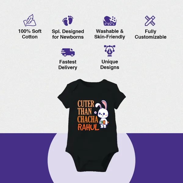 Black_Cotton_Cuter_Than_Chacha_Rahul_Onesie_For_Baby