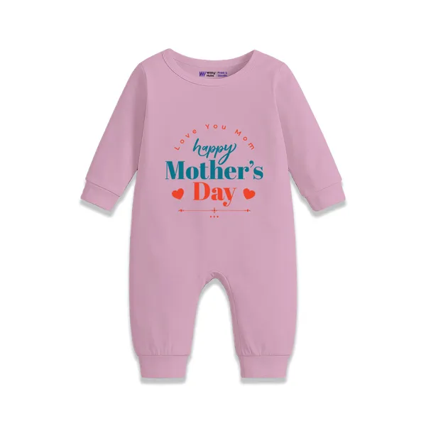 Pink_Cotton_Happy_Mother'S_Day_Romper_For_Baby