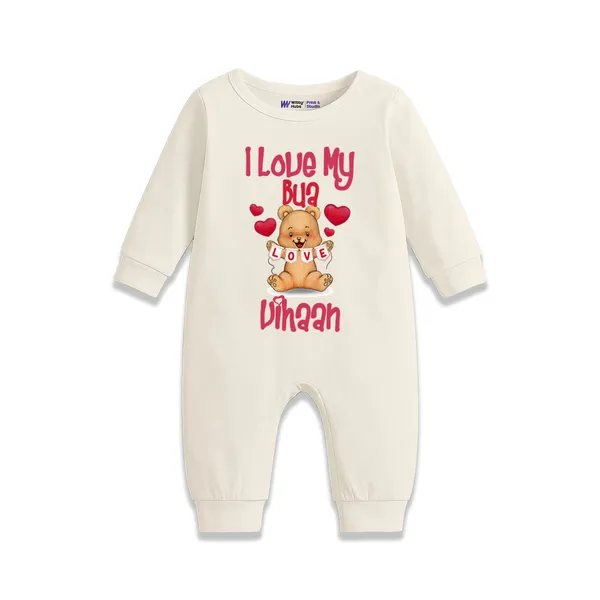 Cream_Cotton_I_Love_My_Bua_Dihaan_Print_Romper_For_Babies