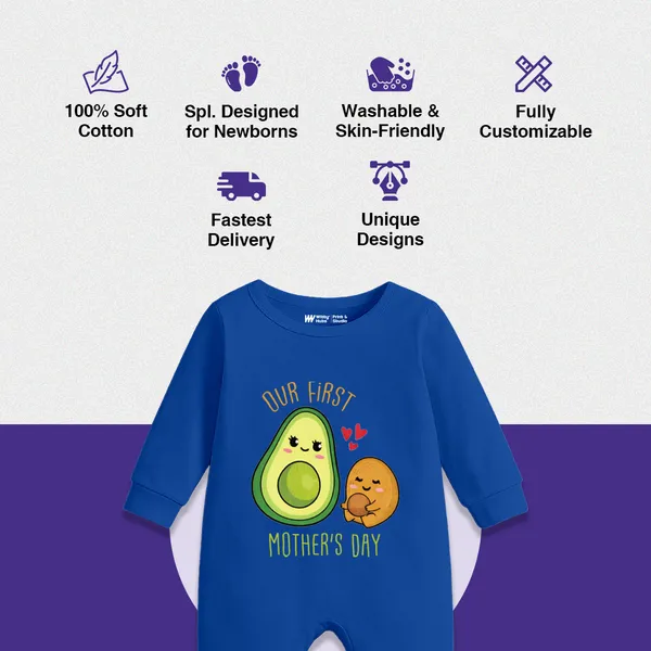 Blue_Cotton_Our_First_Mother'S_Day_Graphic_Romper_For_Babies