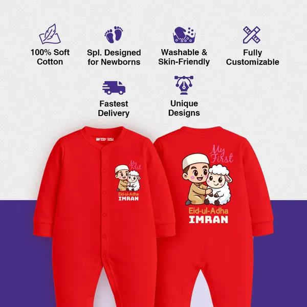 Red_My_First_Eid-Ul-Adha_Personalized_Romper_For_Baby_Boys