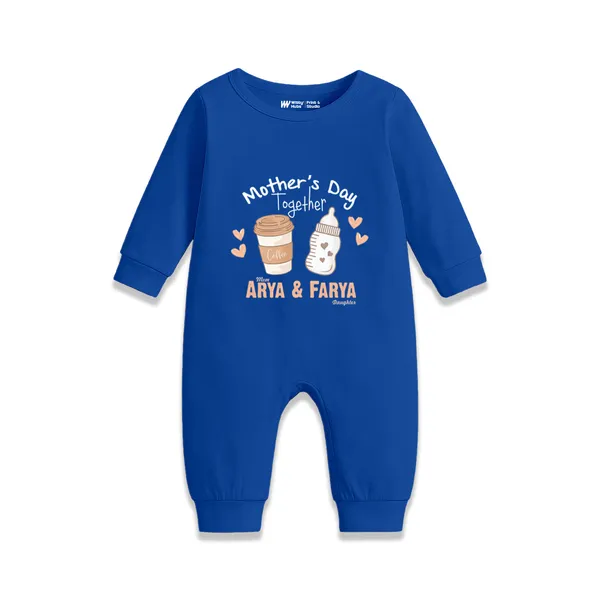 Blue_Cotton_Mother'S_Day_Together_Romper_For_Baby