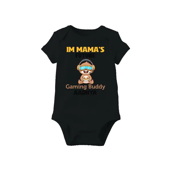 Black_Cotton_Gaming_Buddy_Romper_For_Infants