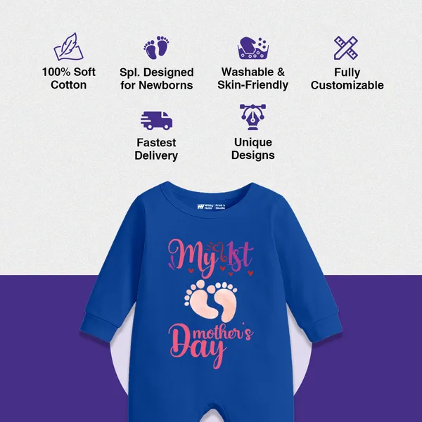 Blue_Cotton_My_1St_Mother'S_Day_Full_Sleeve_Romper_For_Baby