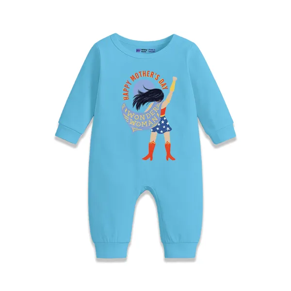 Blue_Cotton_Happy_Mother'S_Day_Wonder_Mom_Romper_For_Baby