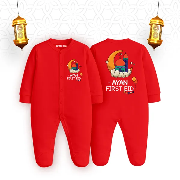 Red_Cotton_Ayaan_First_Eid_Romper_For_Baby