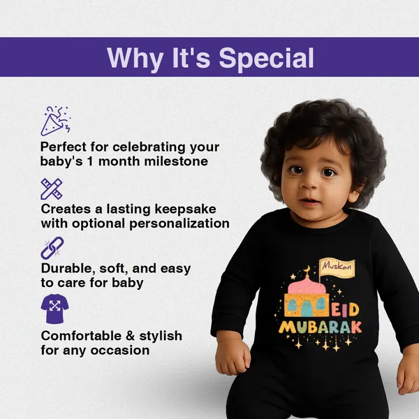 Black_Cotton_Eid_Mubarak_Personalized_Long_Sleeve_Romper_For_Baby