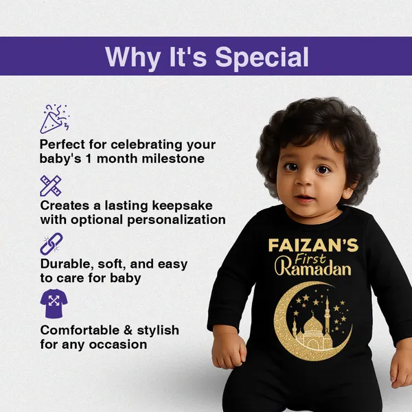 Black_Cotton_First_Ramadan_Personalized_Full_Sleeve_Romper_For_Baby