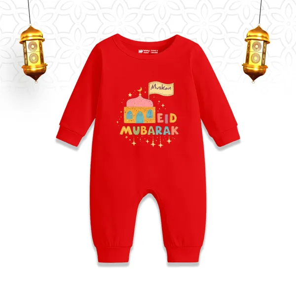 Red_Mosque_Eid_Mubarak_Printed_Romper_For_Baby