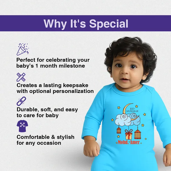Sky_Blue_Eid_Mubarak_Print_Long_Sleeve_Romper_For_Baby