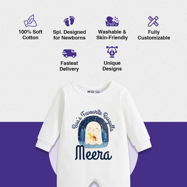 White_Cotton_Personalised_Romper_For_Baby'S_1_Month_Milestone