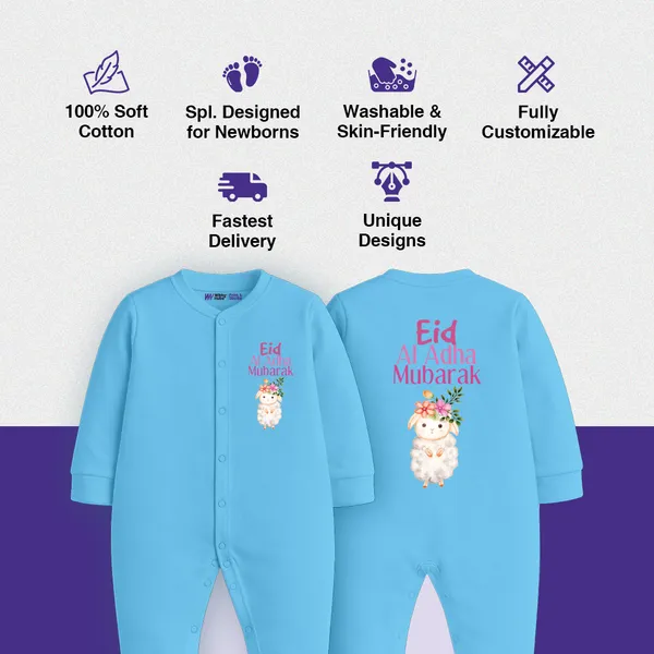 Sky_Blue_Eid_Mubarak_Printed_Romper_For_Baby