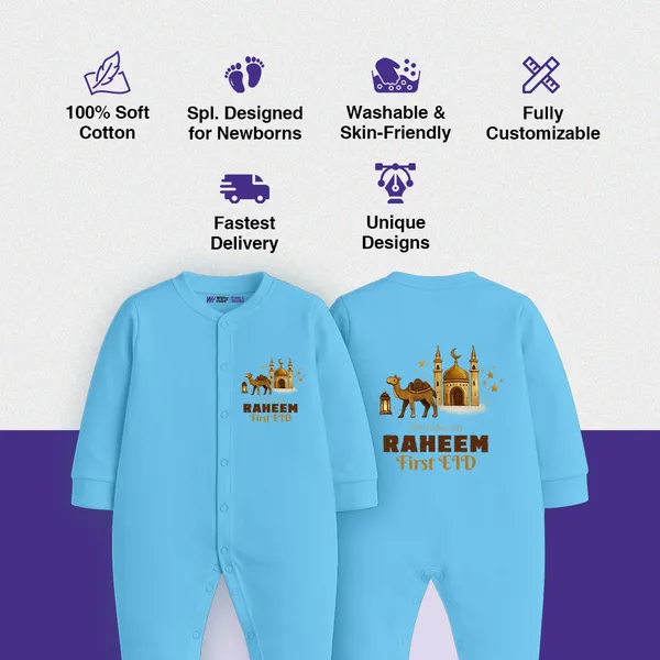 Blue_Cotton_Customizable_Ramadan_Theme_Full_Sleeve_Romper_For_Baby