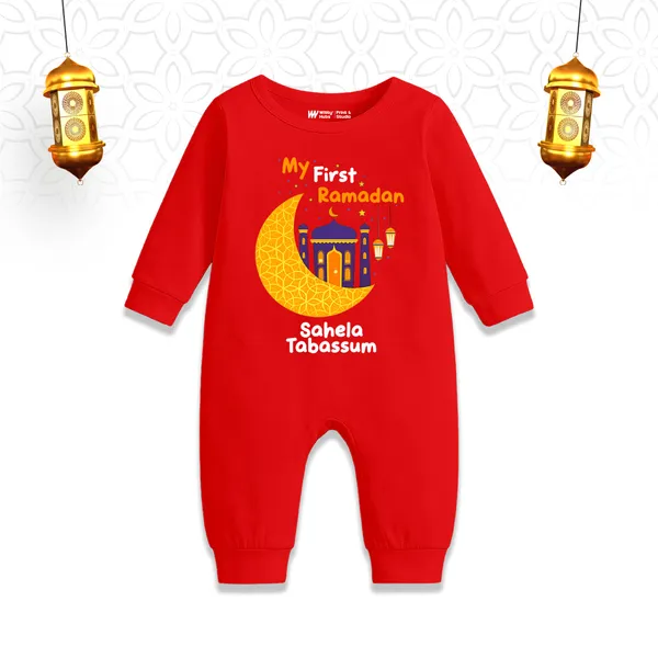 Red_My_First_Ramadan_Customized_Romper_For_Baby