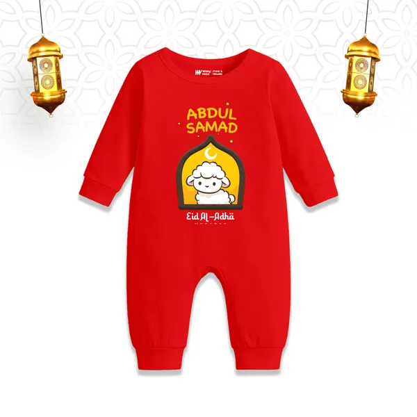 Red_Cotton_Eid_Al-Adha_Printed_Romper_For_Newborns