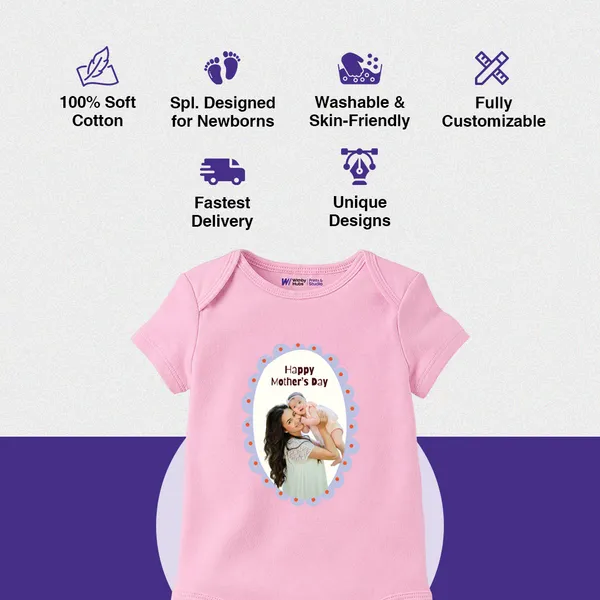 Pink_Customized_Mother'S_Day_Baby_Romper