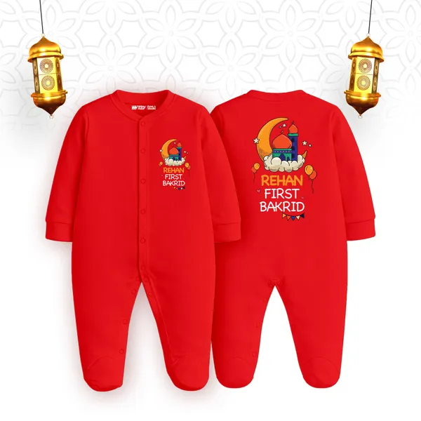 Red_Cotton_Ramadan_First_Bakrid_Baby_Romper