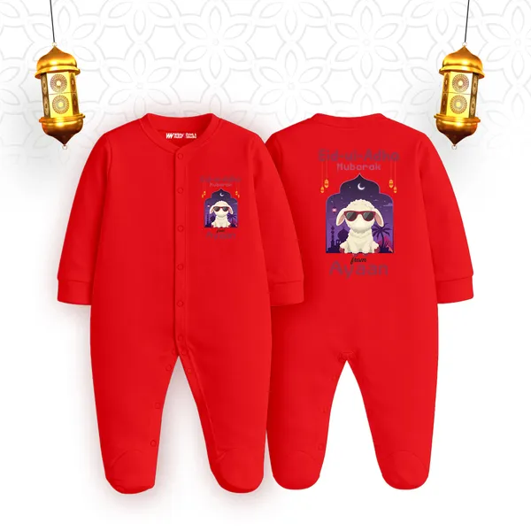 Red_Cotton_Ramadan_Themed_Full_Sleeve_Romper_For_Baby