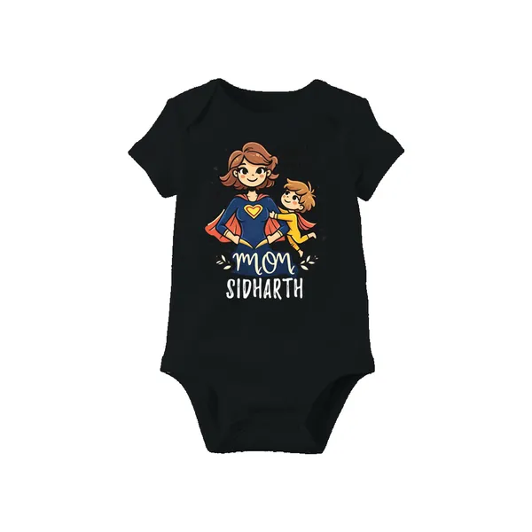 Mom_Sidharth_Superhero_Printed_Black_Romper_For_Baby