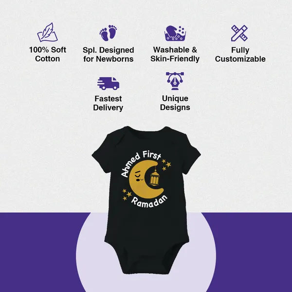 Black_Cotton_Ahmed_First_Ramadan_Onesie_For_Baby