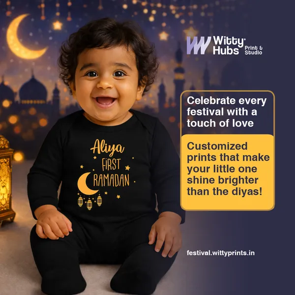 Black_Customized_First_Ramadan_Full_Sleeve_Romper_For_Baby