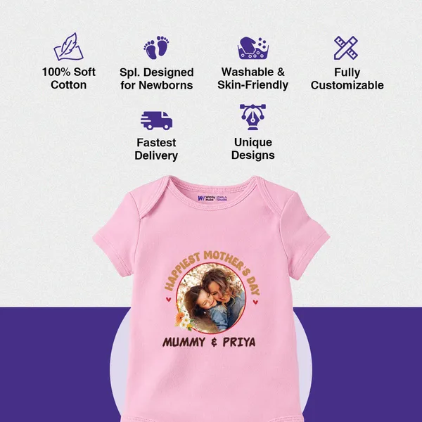 Pink_Cotton_Personalized_Photo_Print_Romper_For_Babies