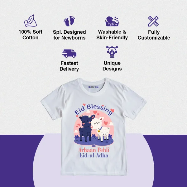 White_Cotton_Eid_Blessing_Customized_Print_Kids_T-Shirt