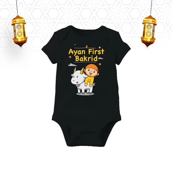 Black_Cotton_Ayan_First_Bakrid_Printed_Romper_For_Baby