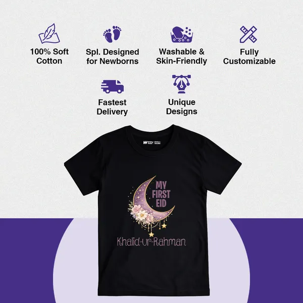 Personalized_My_First_Eid_Black_Cotton_T-Shirt_For_Baby