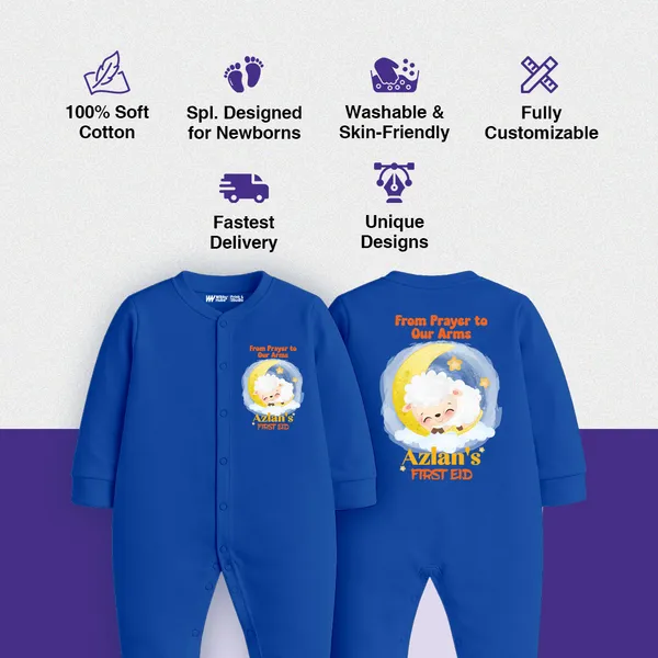 Blue_Customized_Romper_For_Baby'S_First_Eid