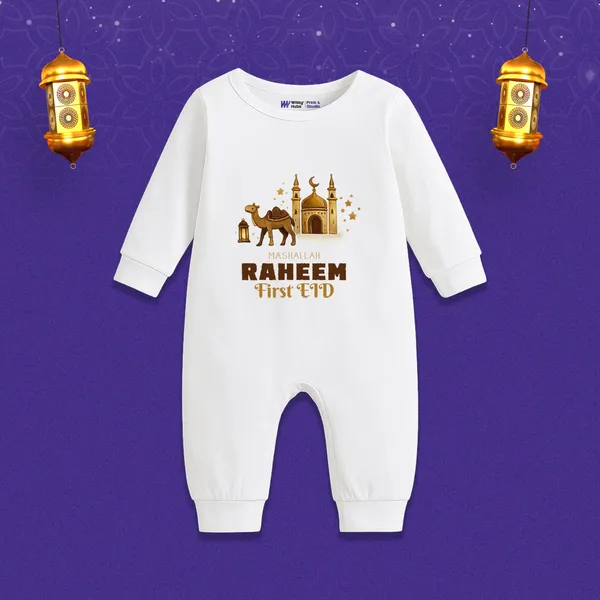 White_Personalised_First_Eid_Romper_For_Baby
