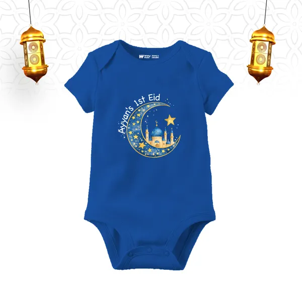 Blue_Crescent_Moon_Mosque_Graphic_Onesie_For_Babies