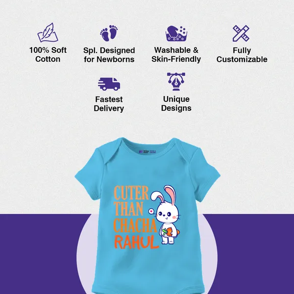 Blue_Cotton_Cuter_Than_Chacha_Rahul_Baby_Onesie