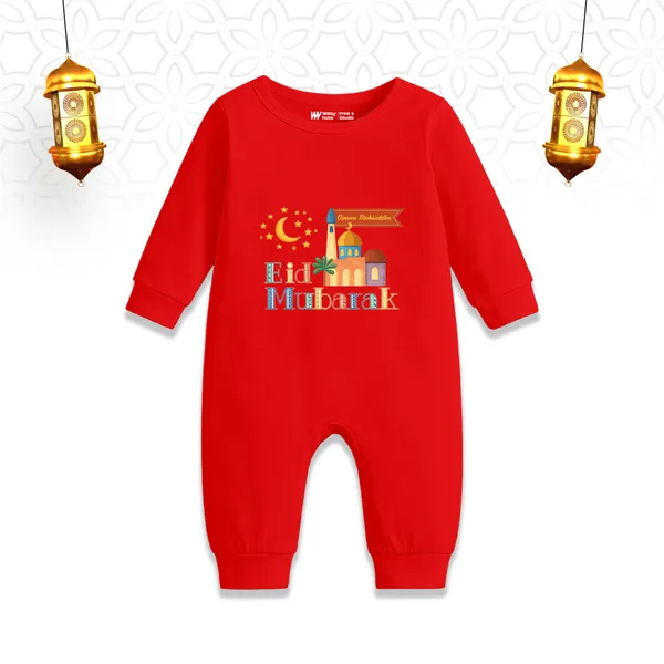 Red_Eid_Mubarak_Printed_Romper_For_Baby