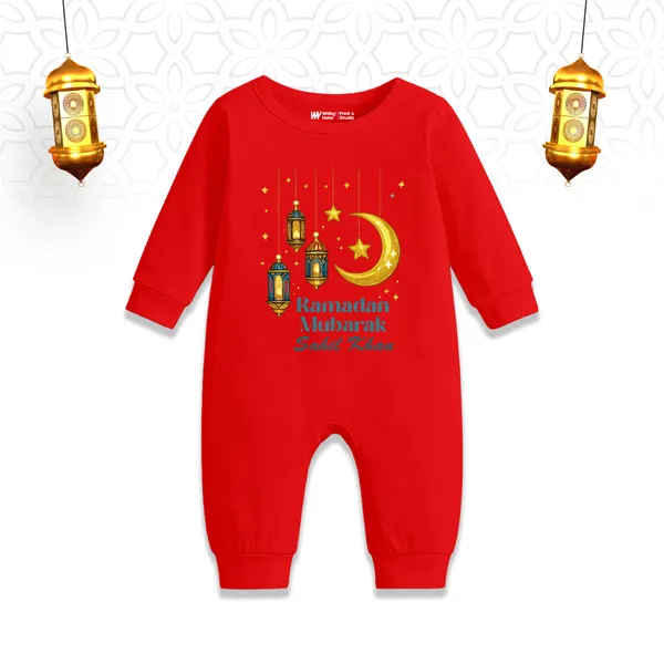 Red_Cotton_Ramadan_Mubarak_Festive_Romper_For_Baby