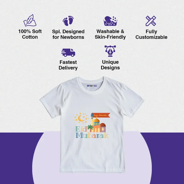 White_Cotton_Eid_Mubarak_Graphic_Print_T-Shirt_For_Kids