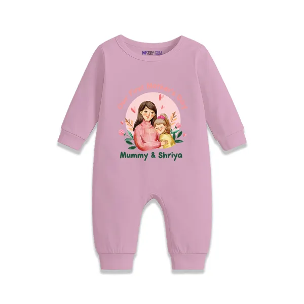 Pink_Cotton_My_First_Mother'S_Day_Romper_For_Baby