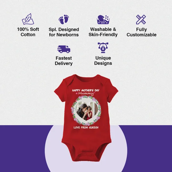 Red_Cotton_Personalized_Mother'S_Day_Baby_Romper