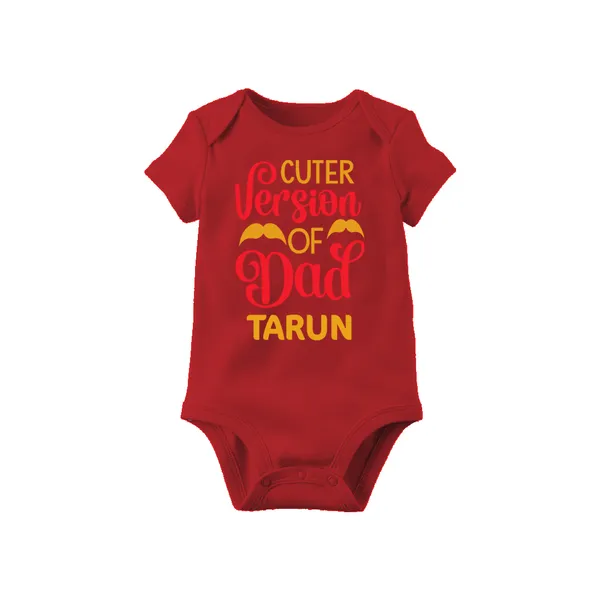 Red_Cotton_Printed_Customizable_Bodysuit_For_Newborns