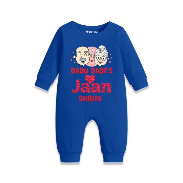 Blue_Cotton_Dada_Dadi'S_Jaan_Printed_Full_Sleeve_Romper_For_Baby