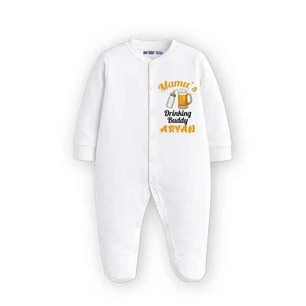 White_Cotton_Customized_Print_Full_Sleeve_Romper_For_Baby