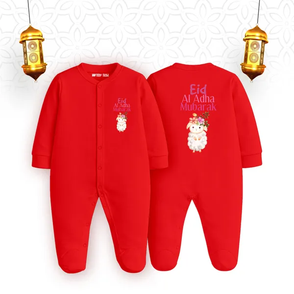 Red_Cotton_Eid_Al_Adha_Mubarak_Romper_For_Baby