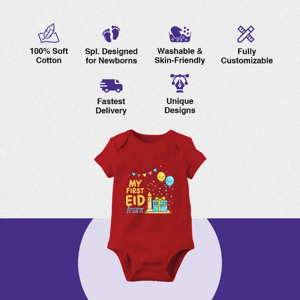 Red_Cotton_My_First_Eid_Printed_Bodysuit_For_Baby